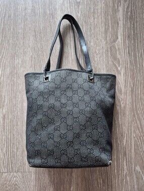 Gucci Vintage GG Denim Bucket Bag